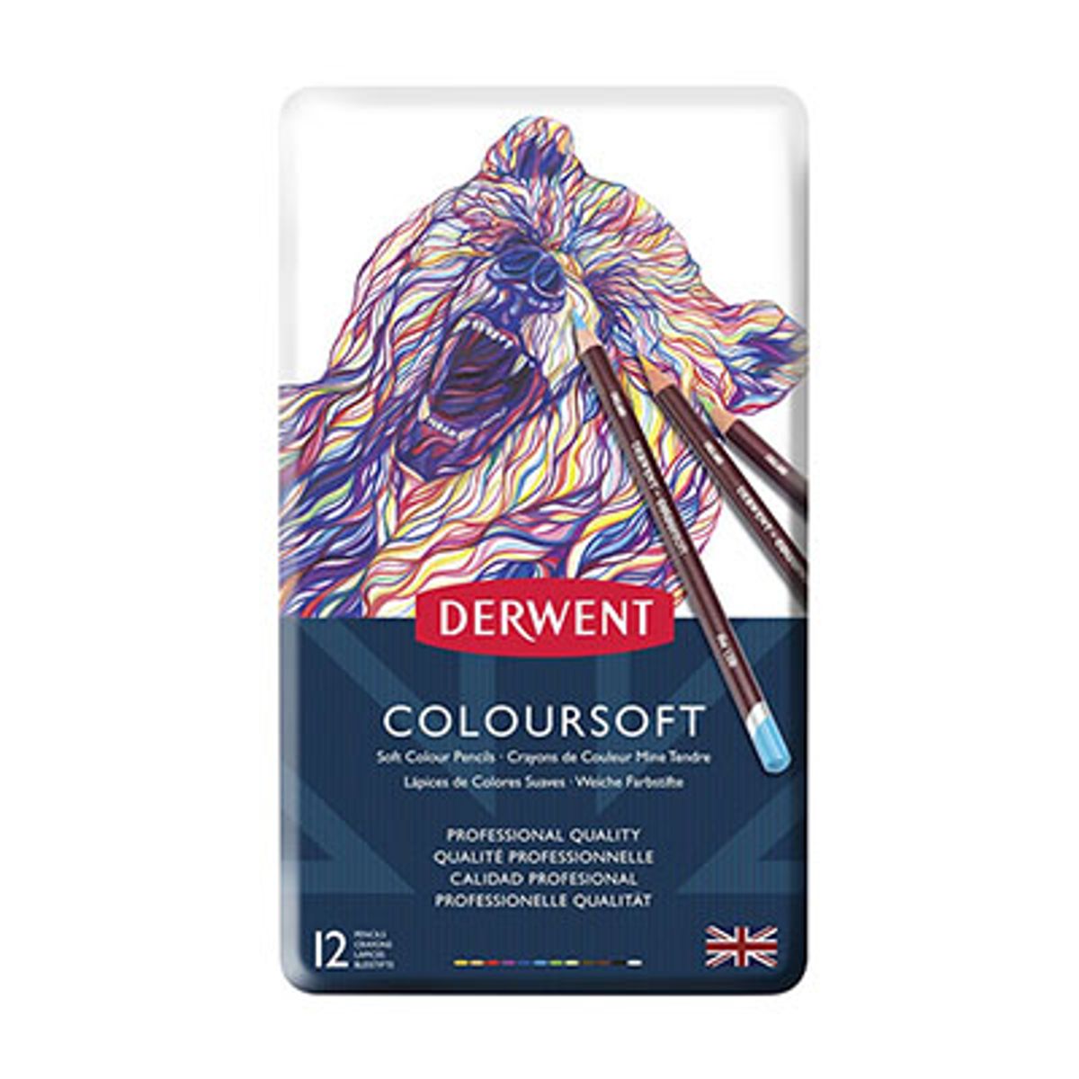 Derwent Coloursoft - 12 stk. - Fast Lavp...