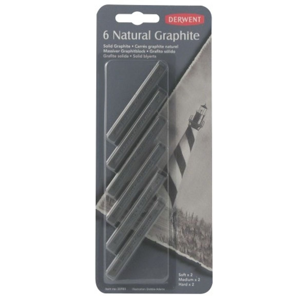 DERWENT COMPR.CHARCOAL BL-6