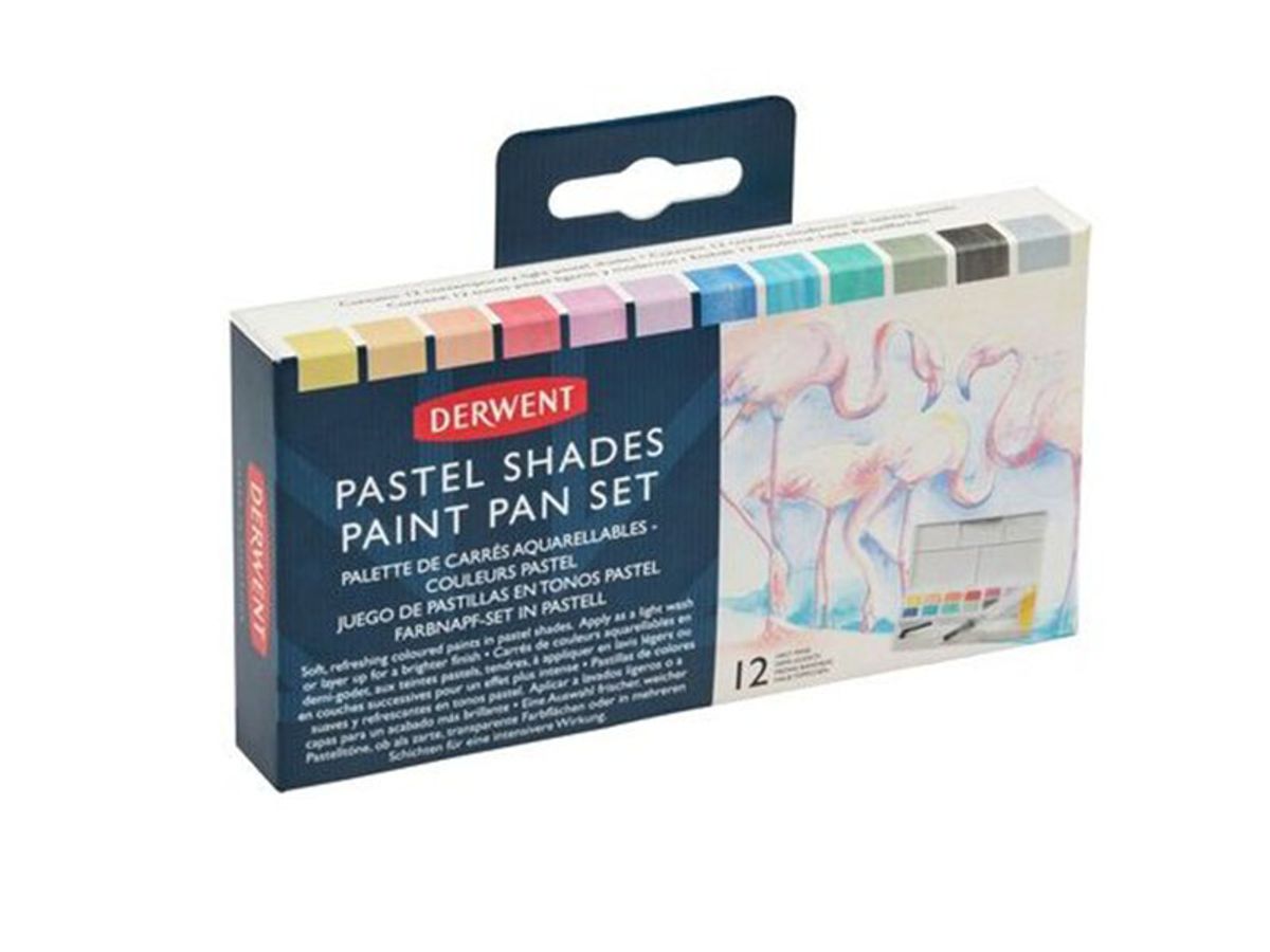 Derwent pastel shades pan sæt - 12 stk. ...