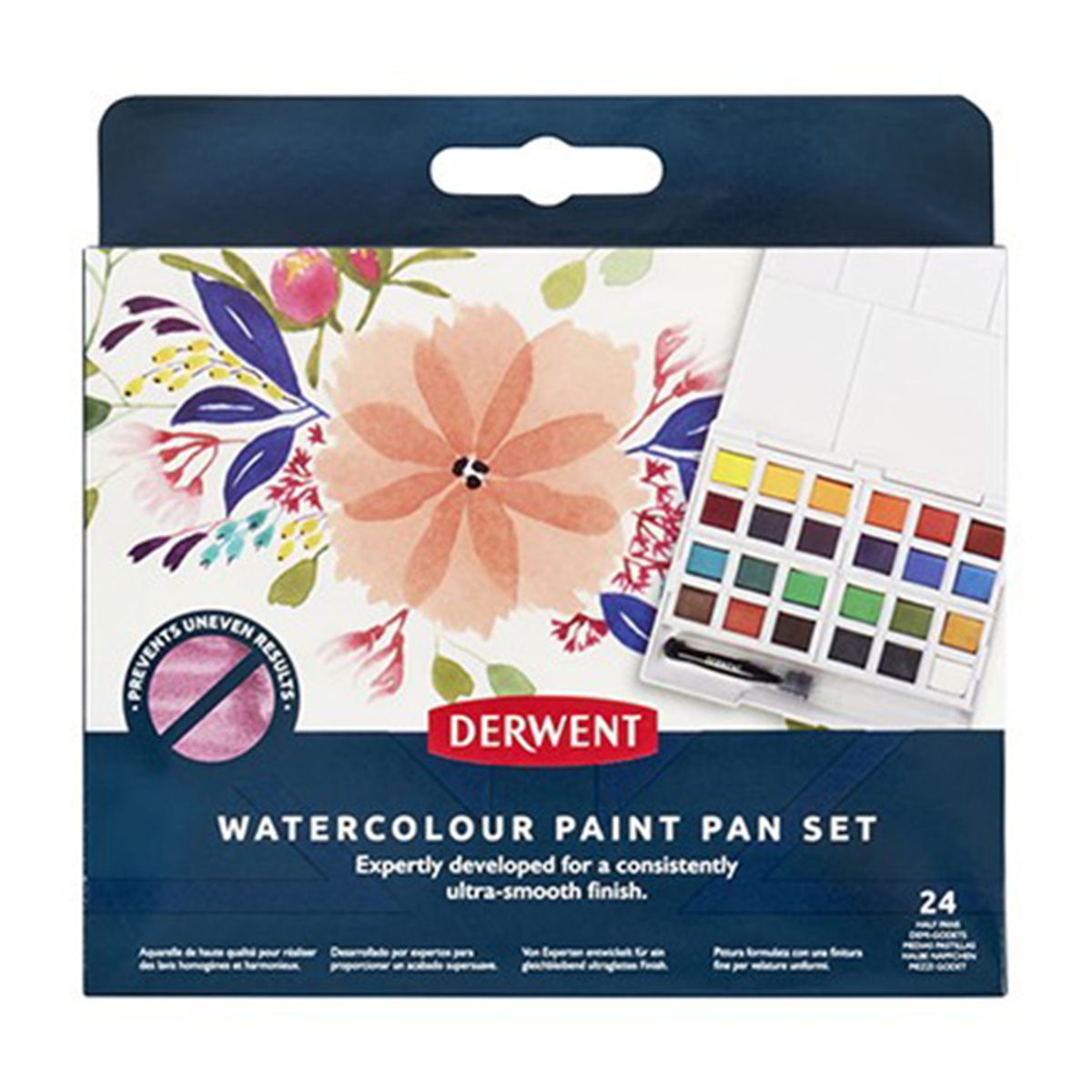 Derwent Watercolour Paint Pan Set - 24 stk