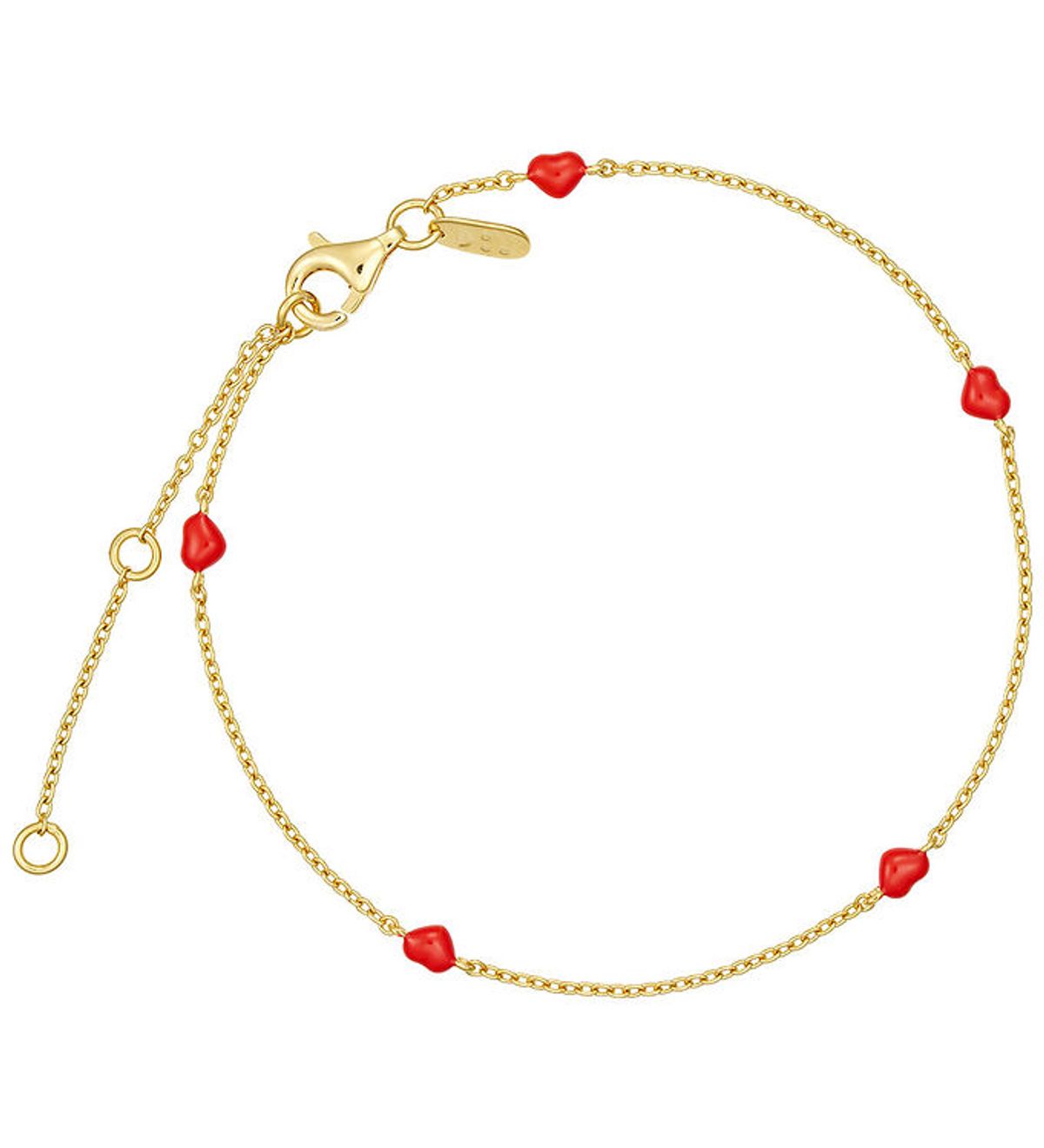 Design Letters Armbånd - Little Big Love - Guld/Coral