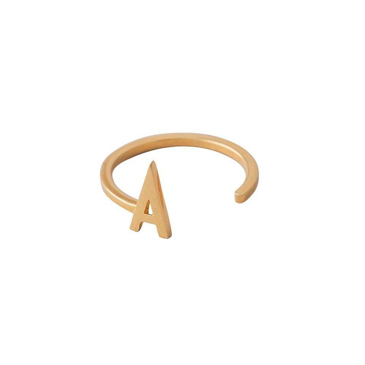 DESIGN LETTERS - Bogstav Ring forgyldt 90601000