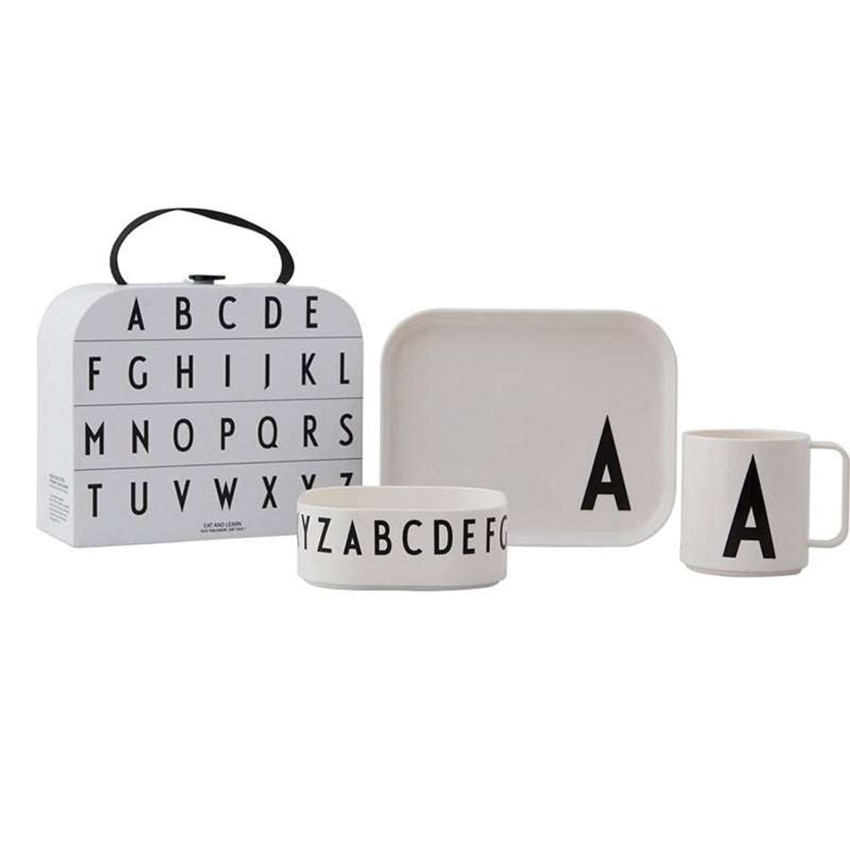 Design Letters Classics in a suitcase - Tritan spisesæt