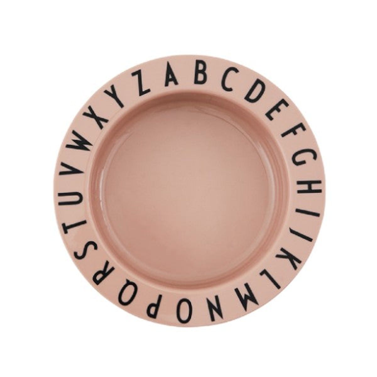 Design Letters - Eat & Learn deep plate tritan - Nude - One size