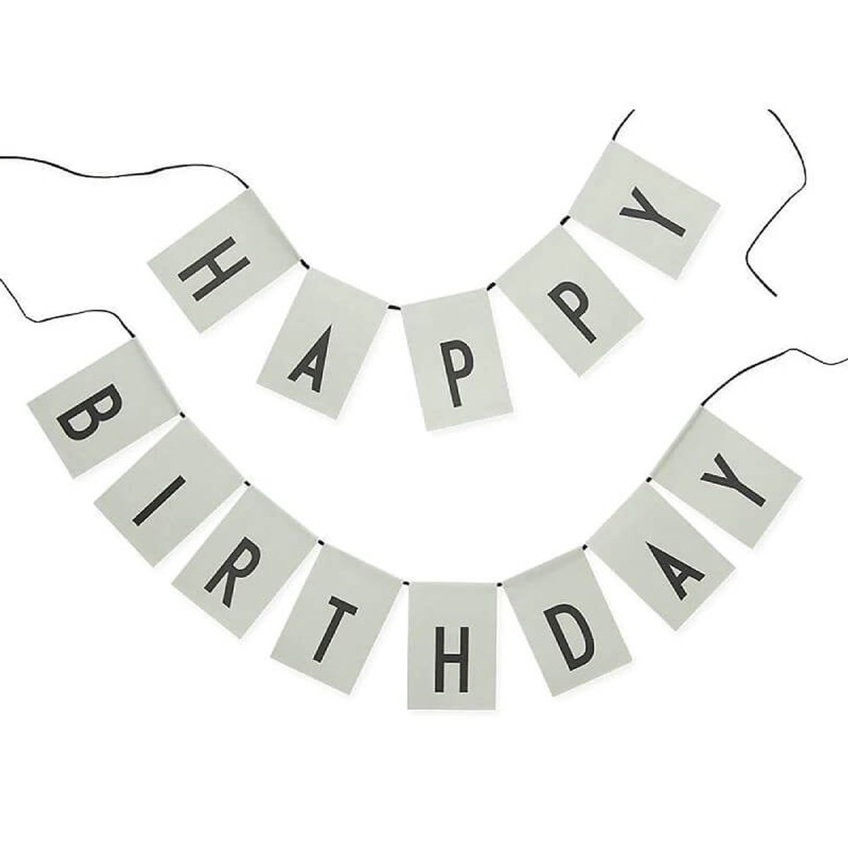 Design Letters - Happy Birthday Flags - Green - One size