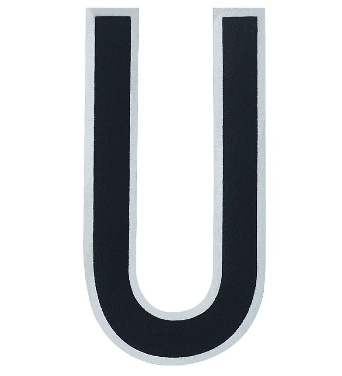 Design Letters Klistermærke - Mobil - U - 5cm - Black