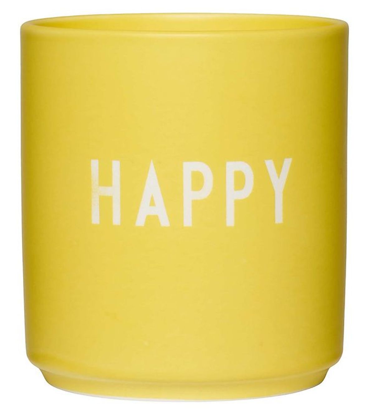 Design Letters Kop - Favorite Cup - Happy - Yellow