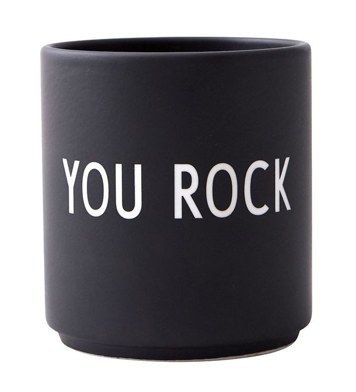 Design Letters Kop - Favourite Cups - Porcelæn - Sort You Rock