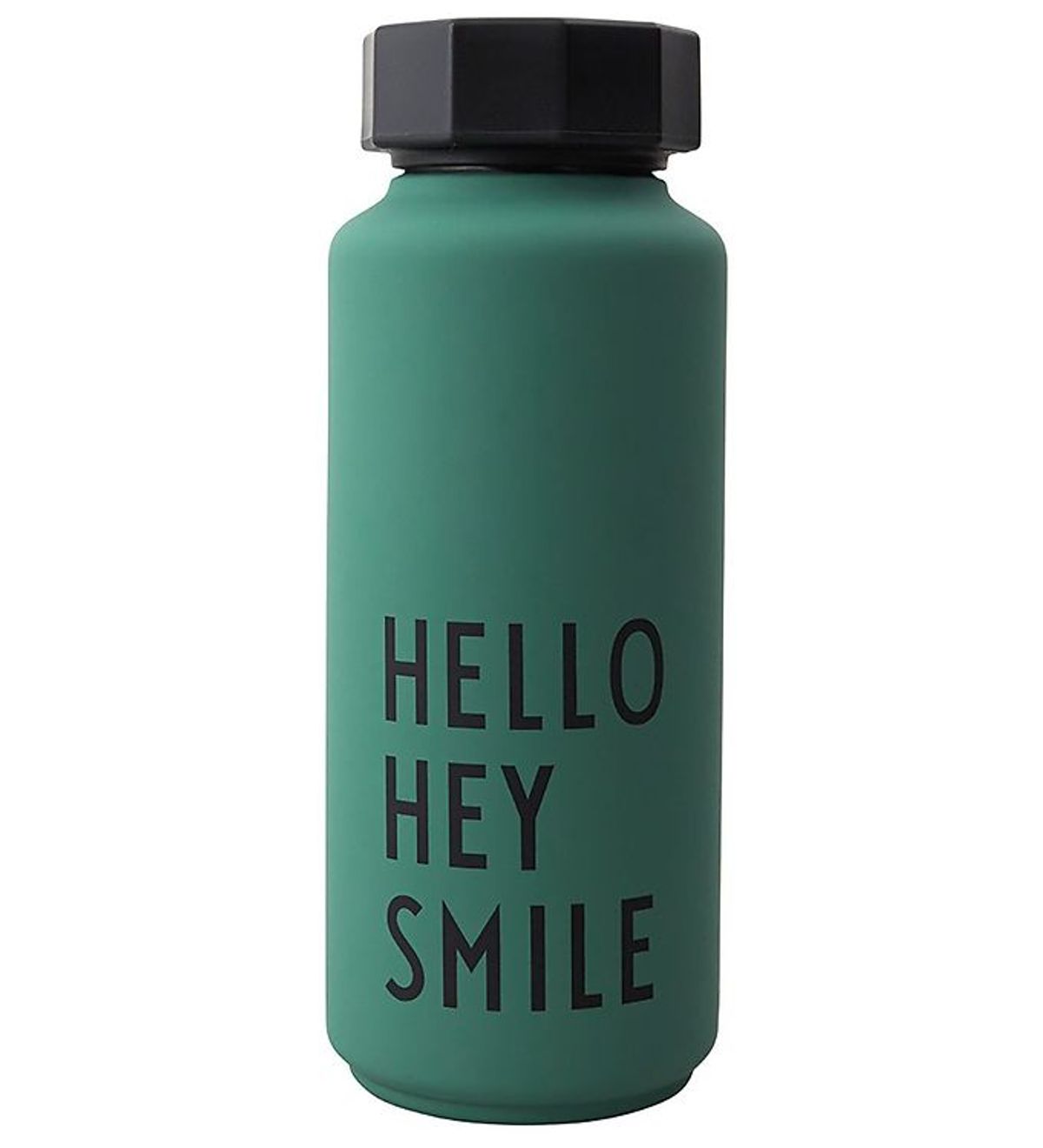 Design Letters Termoflaske - Hello Hey Smile - 500 ml - Grøn