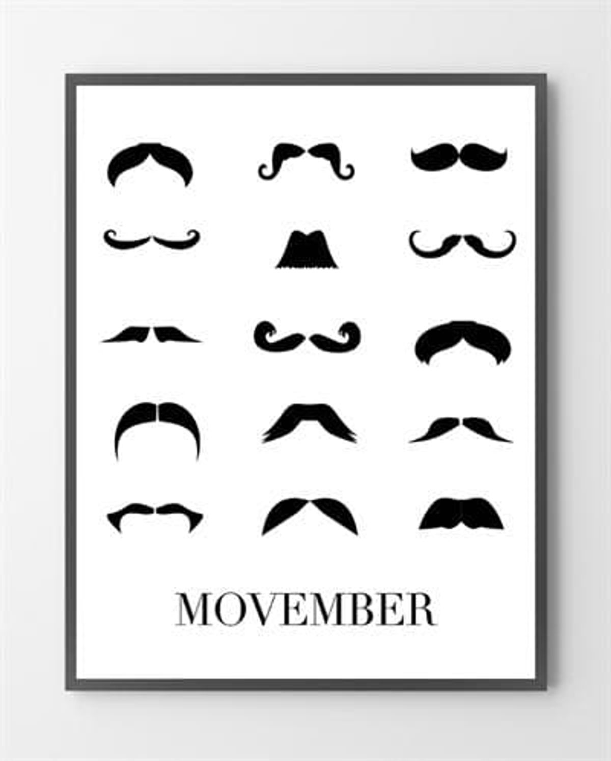 Design plakat - Movember - 40x50 cm.