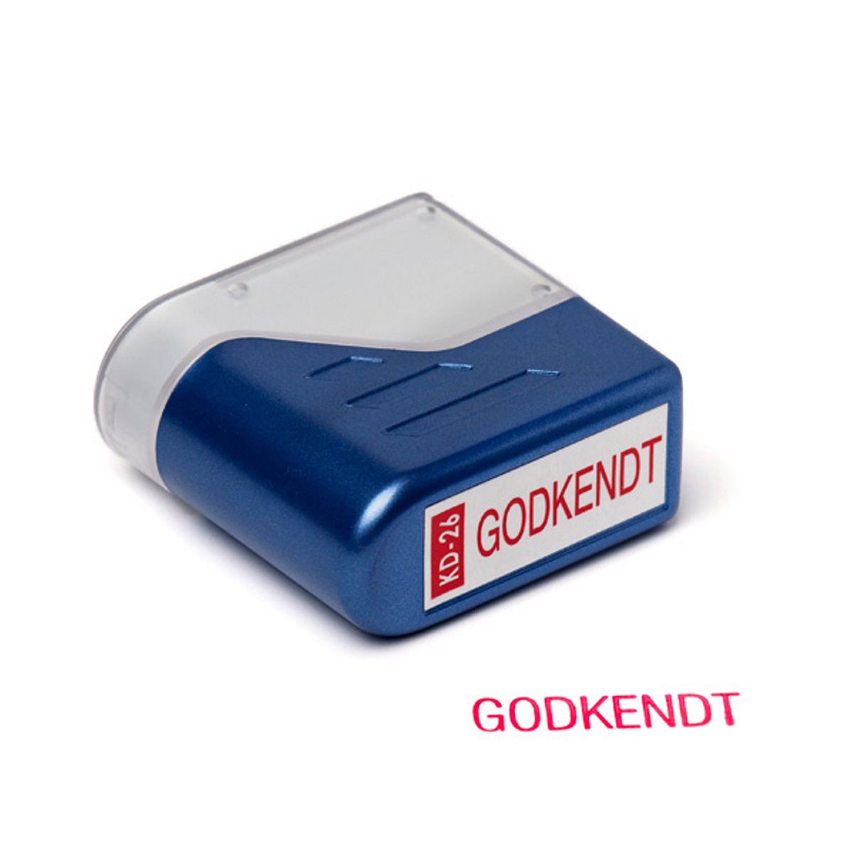 Deskmate Stempel Godkendt - Rød tekst