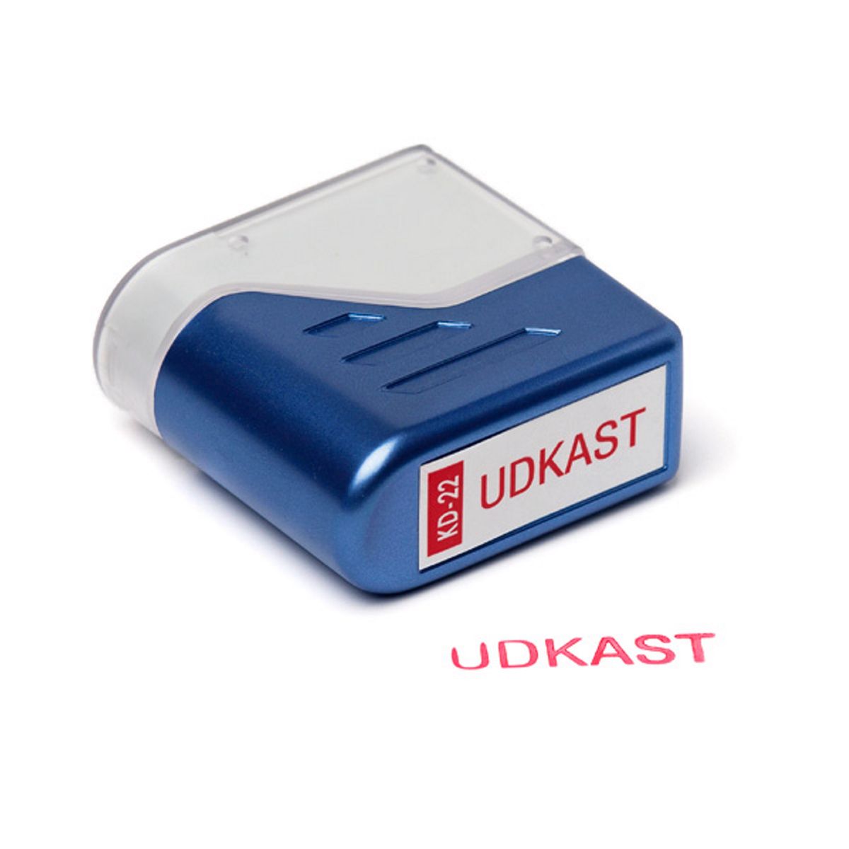 Deskmate Stempel Udkast - Rød tekst