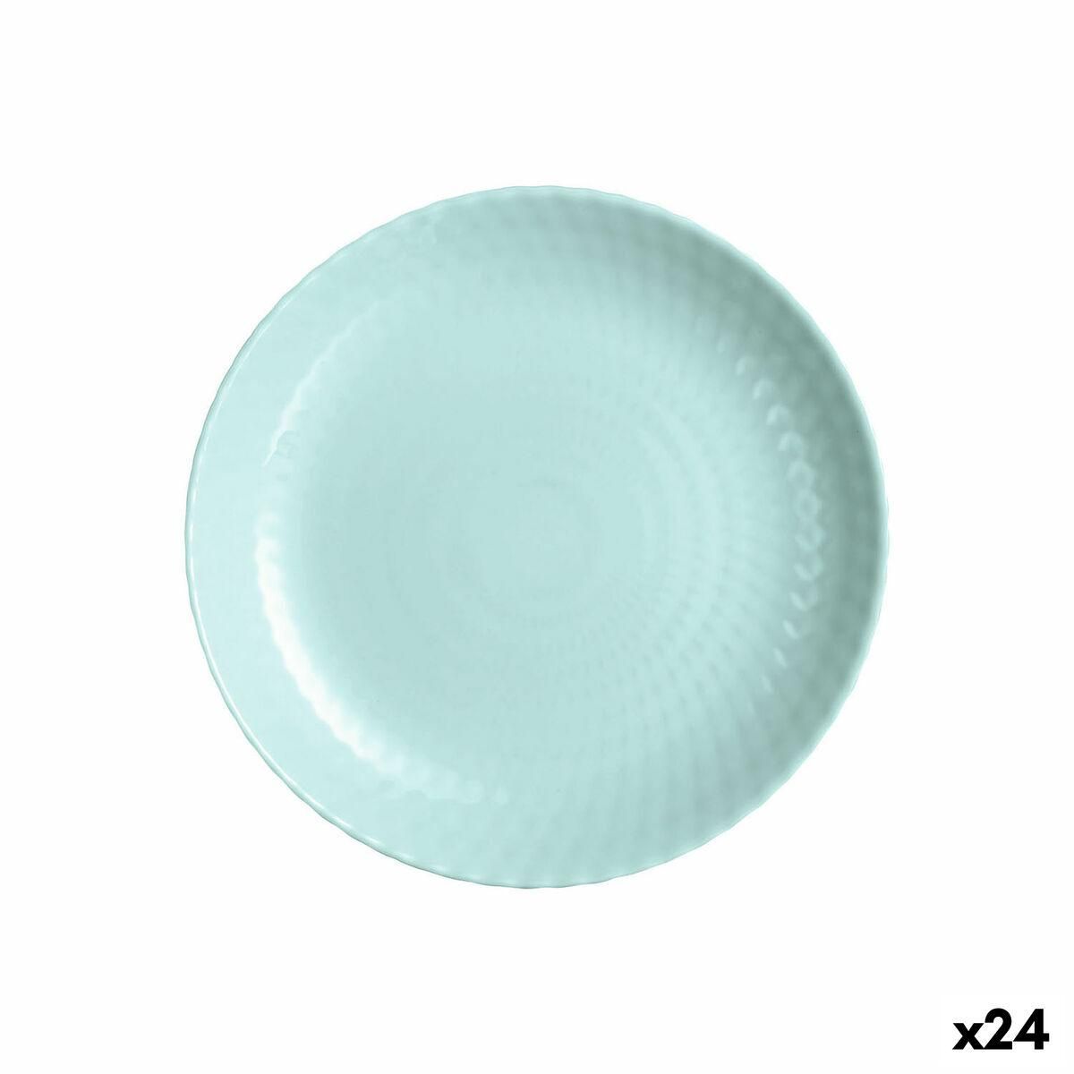 Desserttallerken Luminarc Pampille Turkisblå Glas (19 cm) (24 enheder)