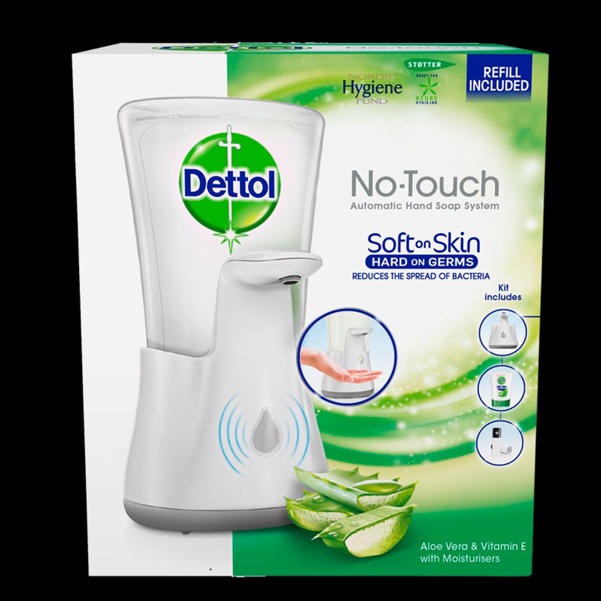 Dettol No Touch Automatisk Sæbedispenser Aloe Vera (250 ml)