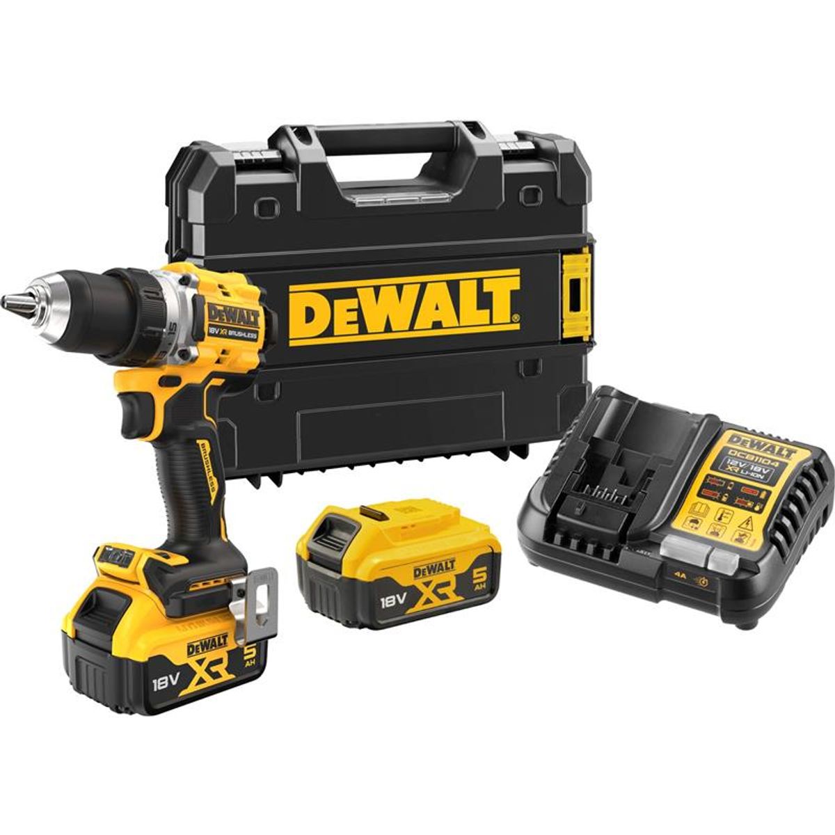 DeWalt 18V Boremaskine,TSTAK 2 x 5Ah