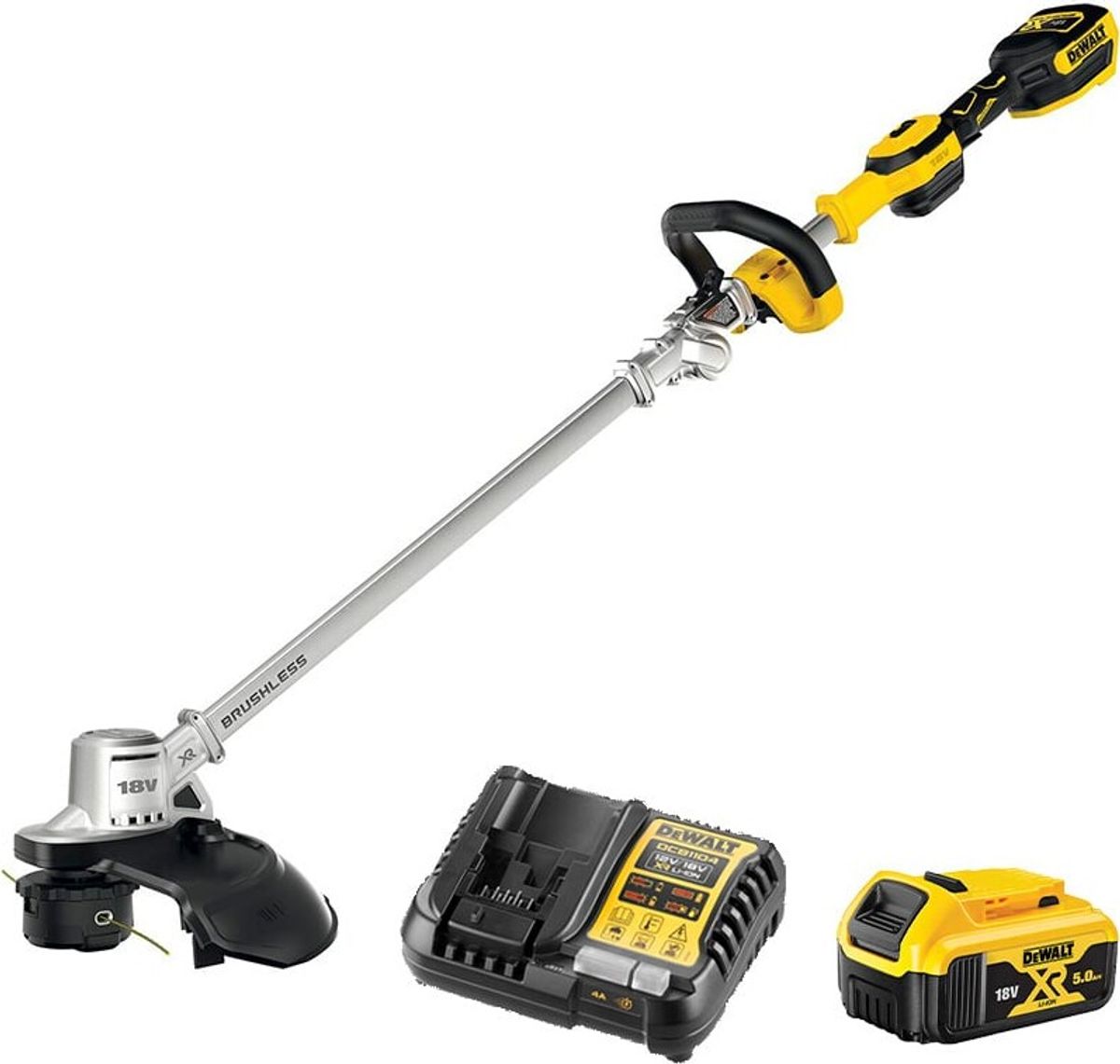 Dewalt Dcmst561p1-qw 18v Xr Græstrimmer - 1x 5.0ah Og Lader