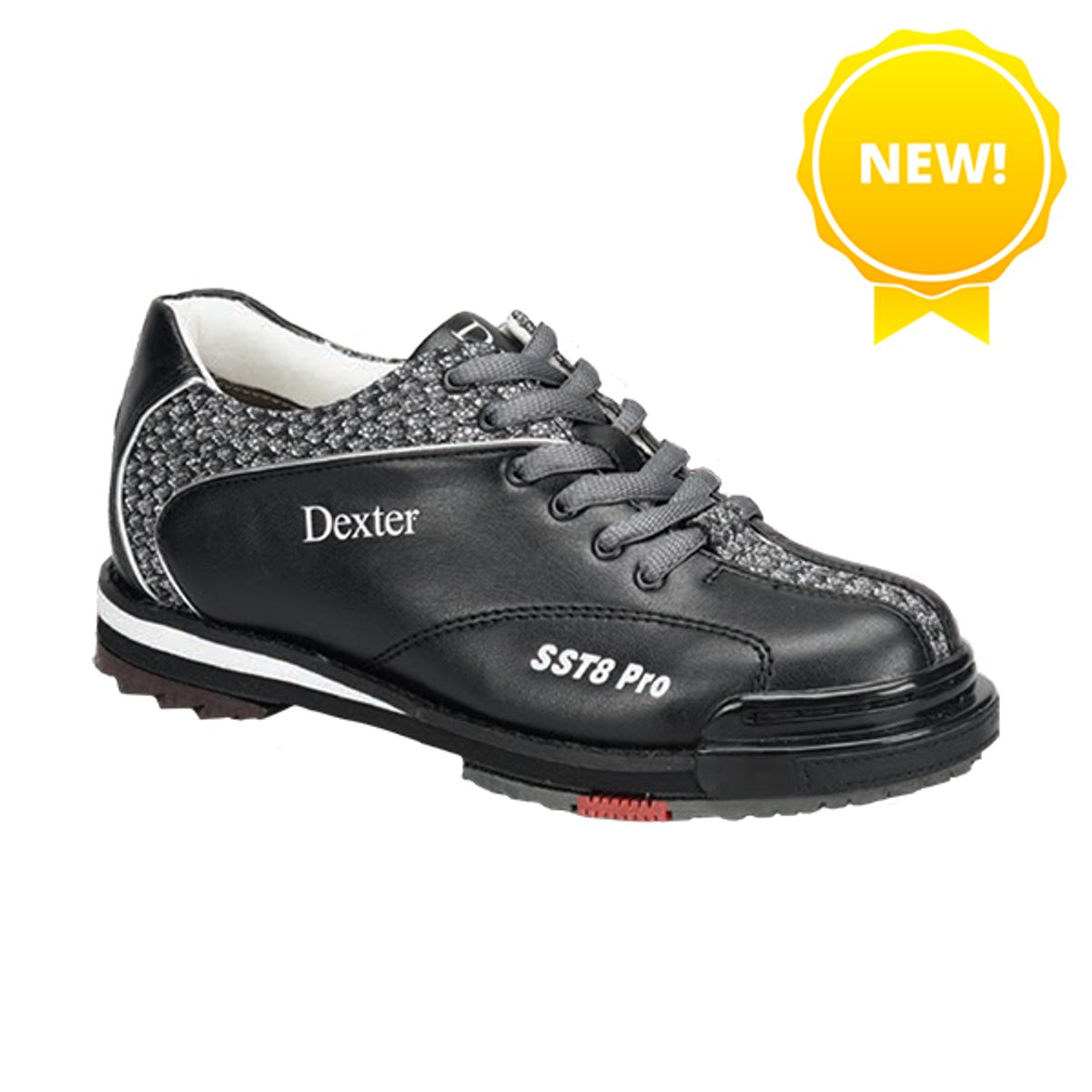 Dexter SST8 PRO Black/Grey - Bowlingsko Dame - Med udskiftelig sål og hæl 39