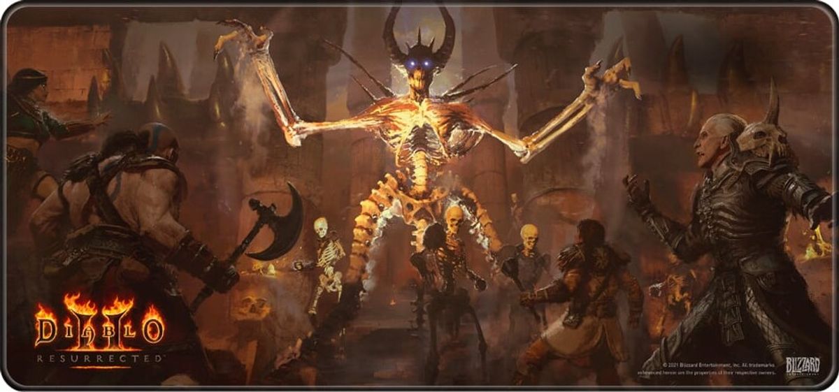 Diablo Ii - Desk Mat - Skrivebordsmåtte - Resurrected Mephisto - 90x42 Cm