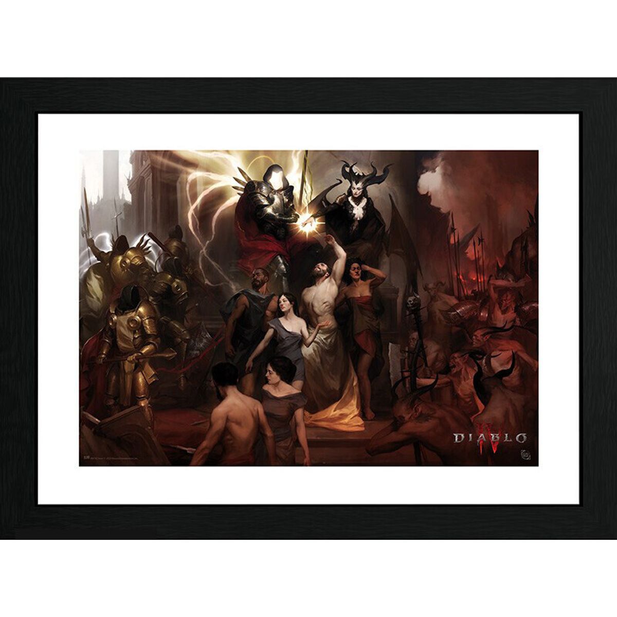 Diablo - Plakat Med Ramme - Nephalems - 30x40 Cm