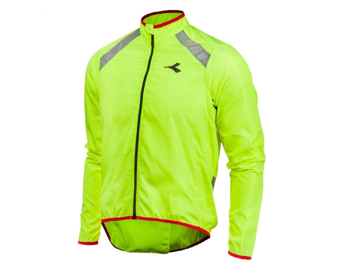 Diadora - Cykeljakke Padova Windbreaker - Str. L - Yellow fluo