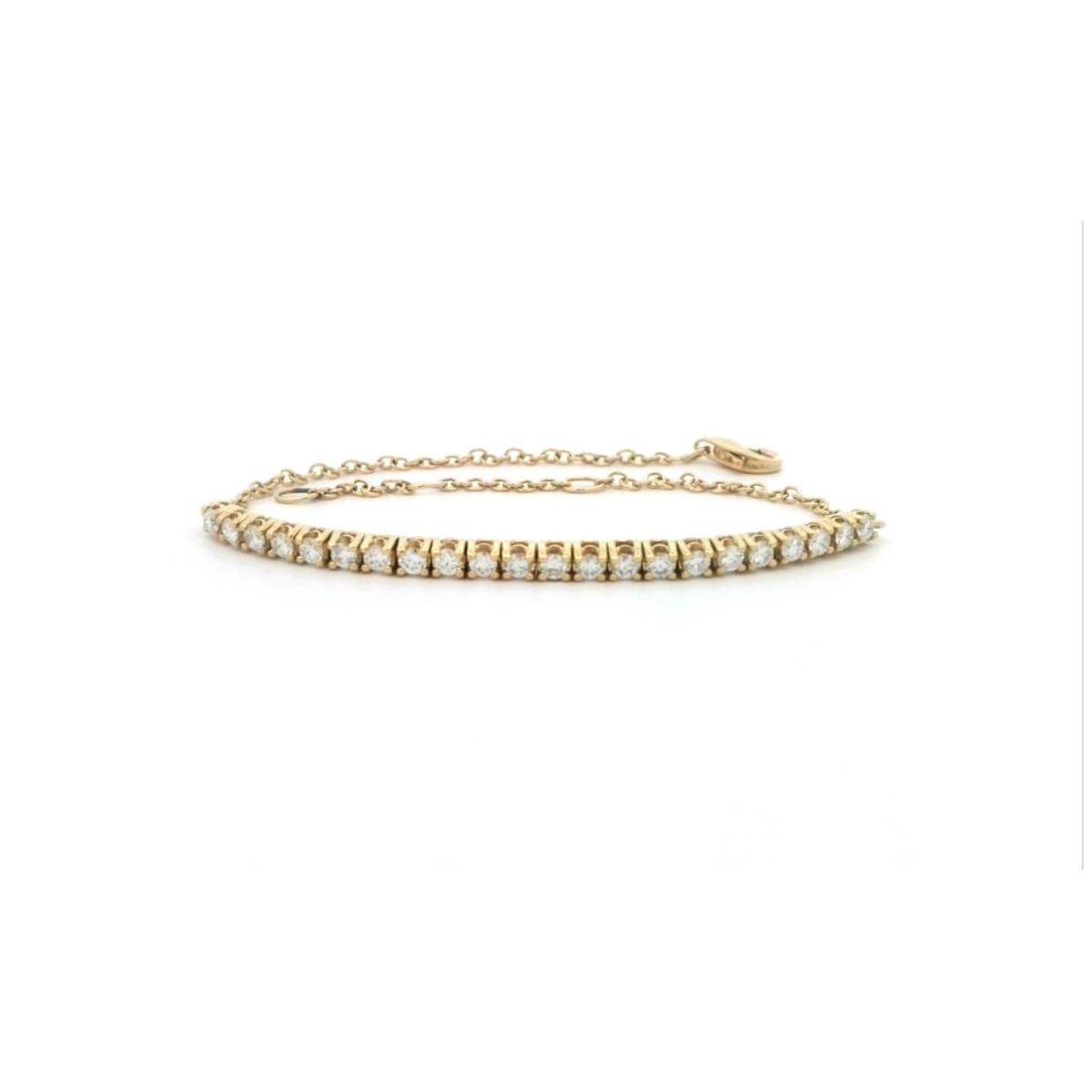 Diamant armbånd i 14 kt Guld eller hvidguld med 0.67 ct diamanter