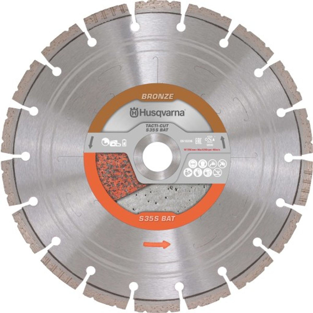 Diamantklinge Tacti-Cut S35S BAT, Ø250/25,4 mm