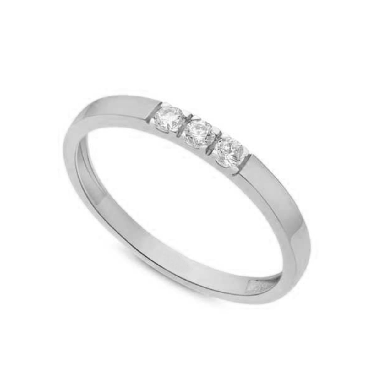 Diamond Collection by Vibholm - Diamantring 0,09 ct. 14 kt. hvidguld