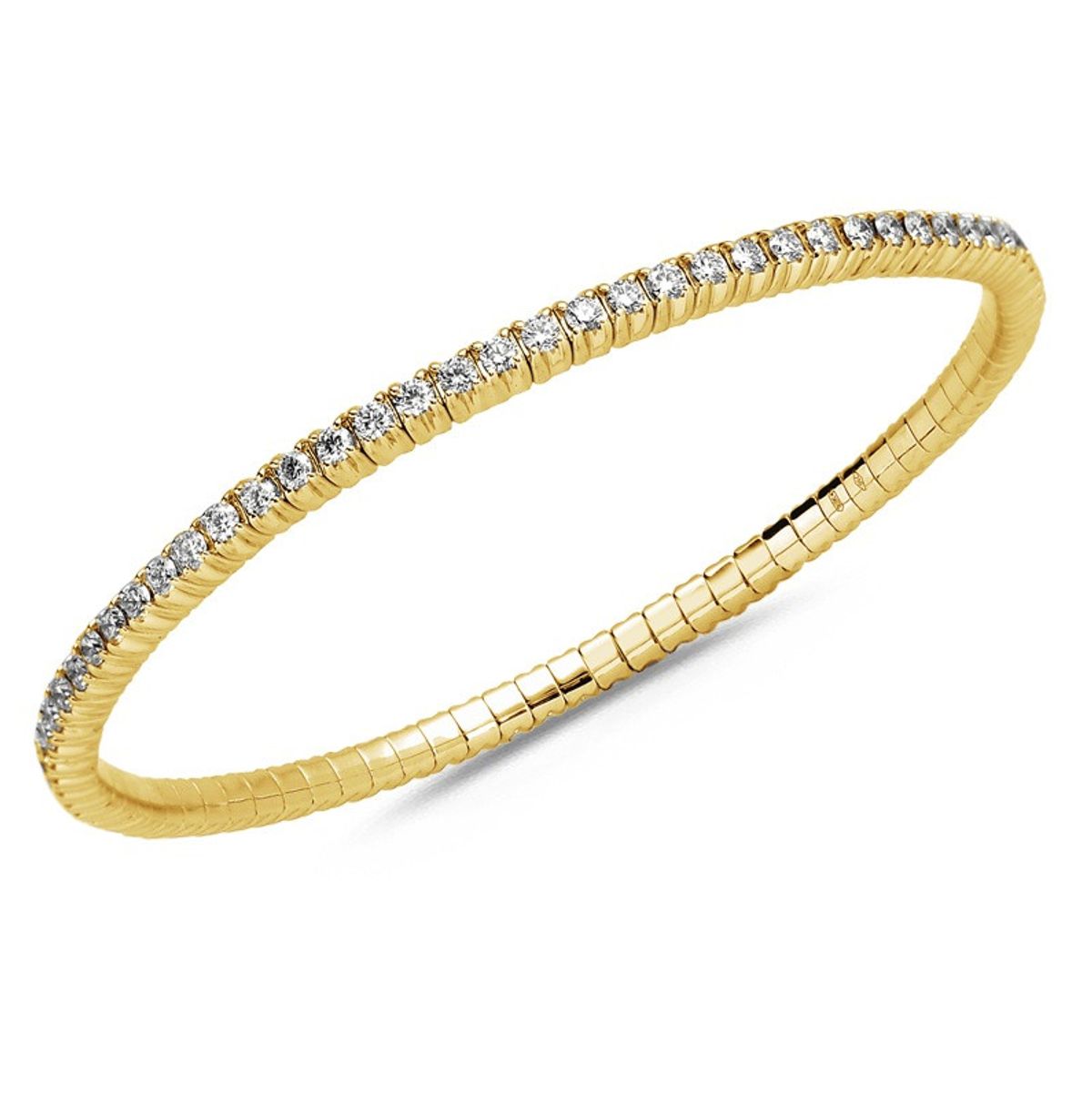 Diamond Collection by Vibholm - Flex armbånd Large, 2,65 ct g/si 18 karat guld