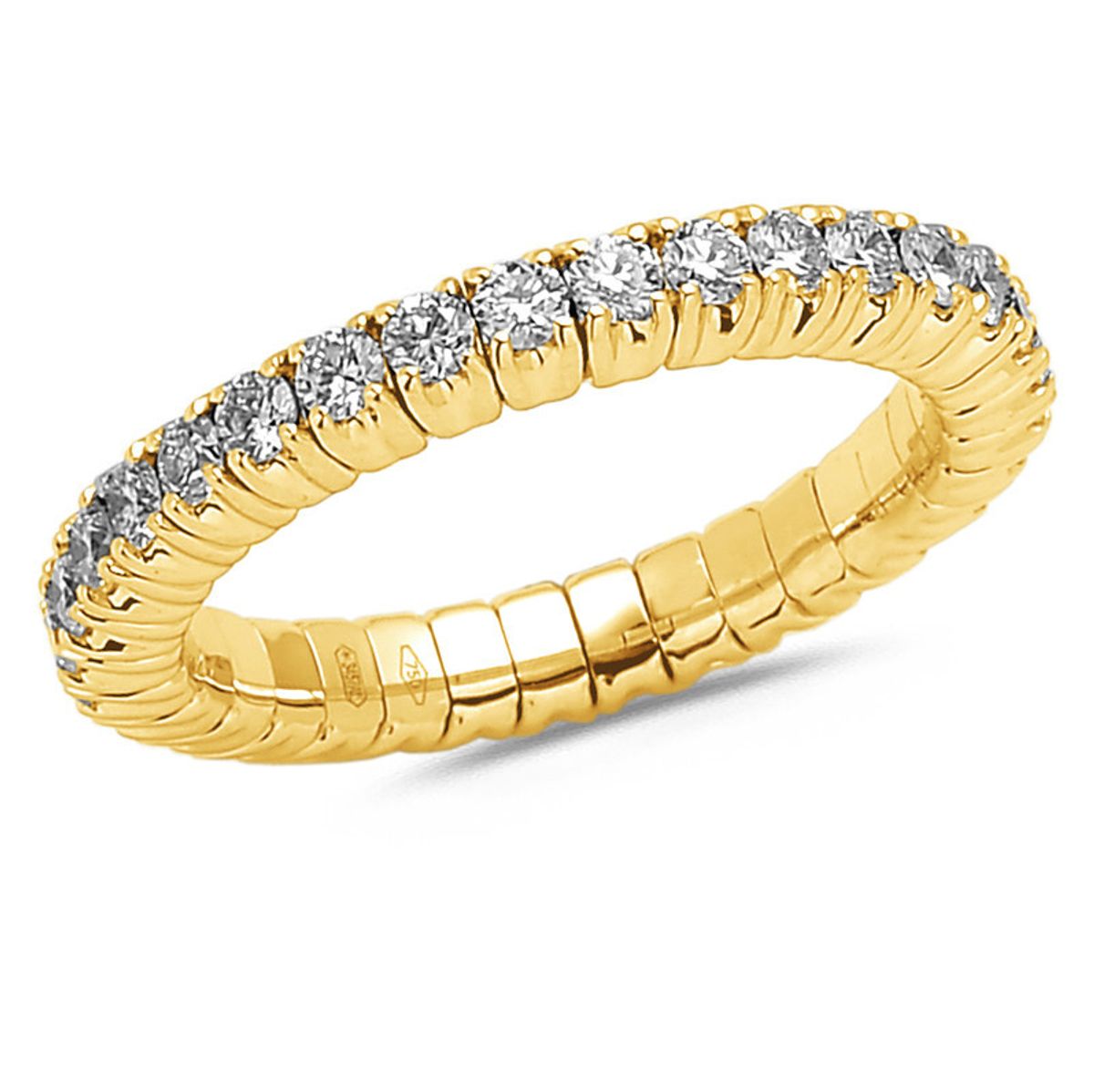 Diamond Collection by Vibholm - Flex ring Large, 1,00 ct g/si 18 karat guld