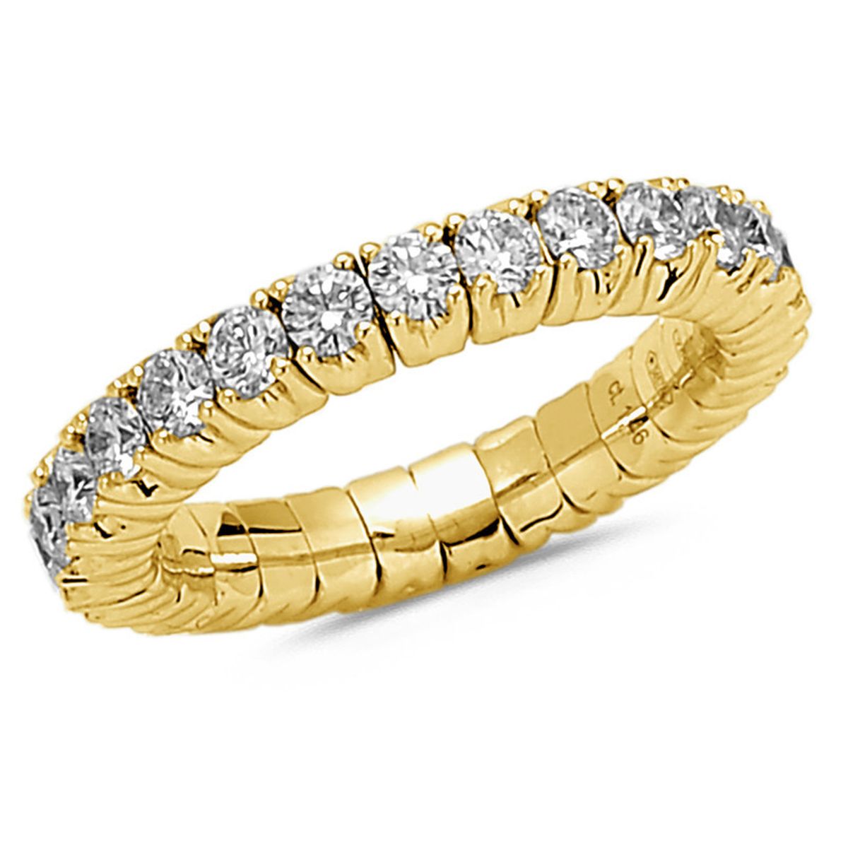 Diamond Collection by Vibholm - Flex ring Large, 1,60 ct g/si 18 karat guld