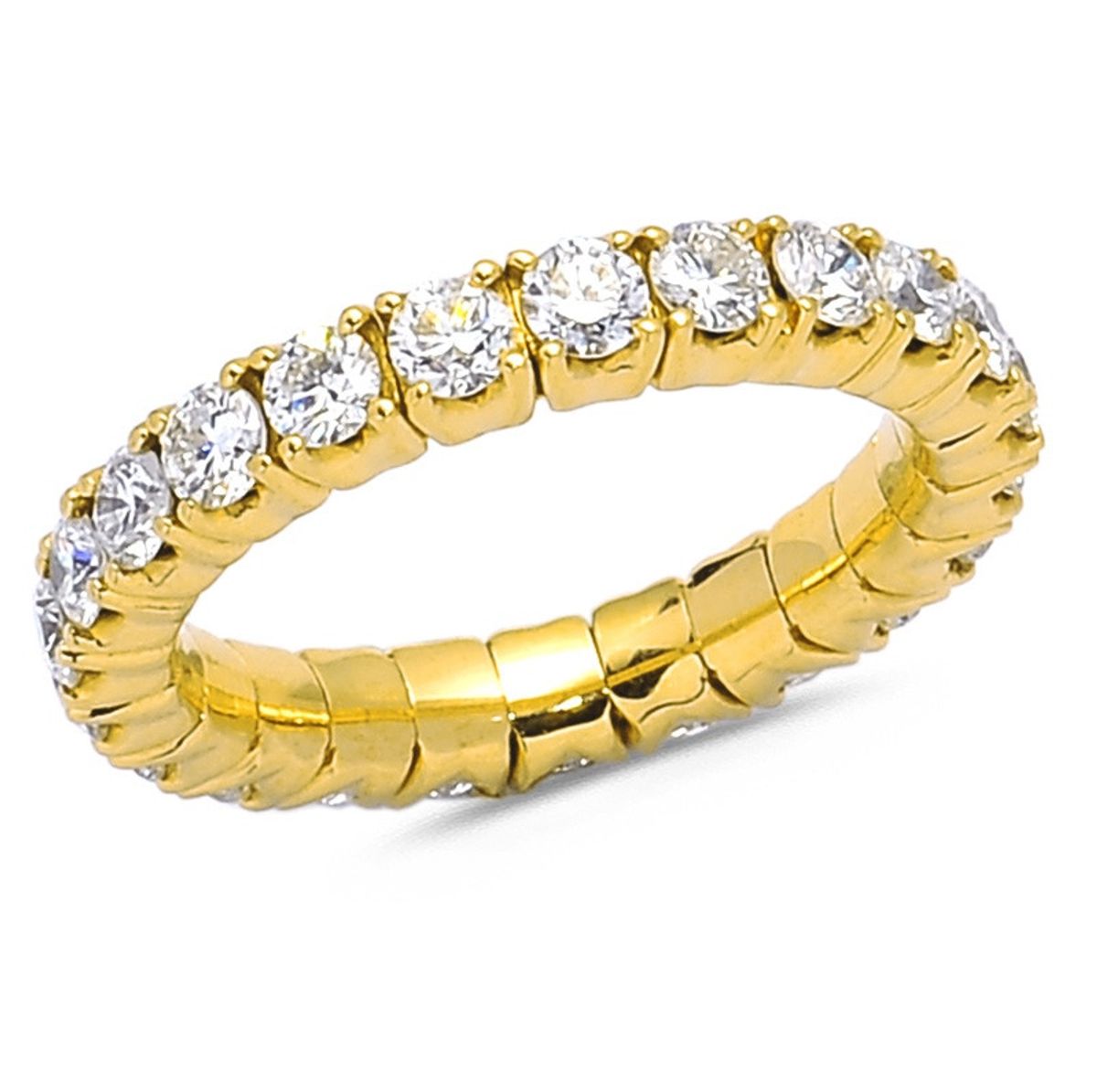 Diamond Collection by Vibholm - Flex ring Large, 1,87 ct g/si 18 karat guld