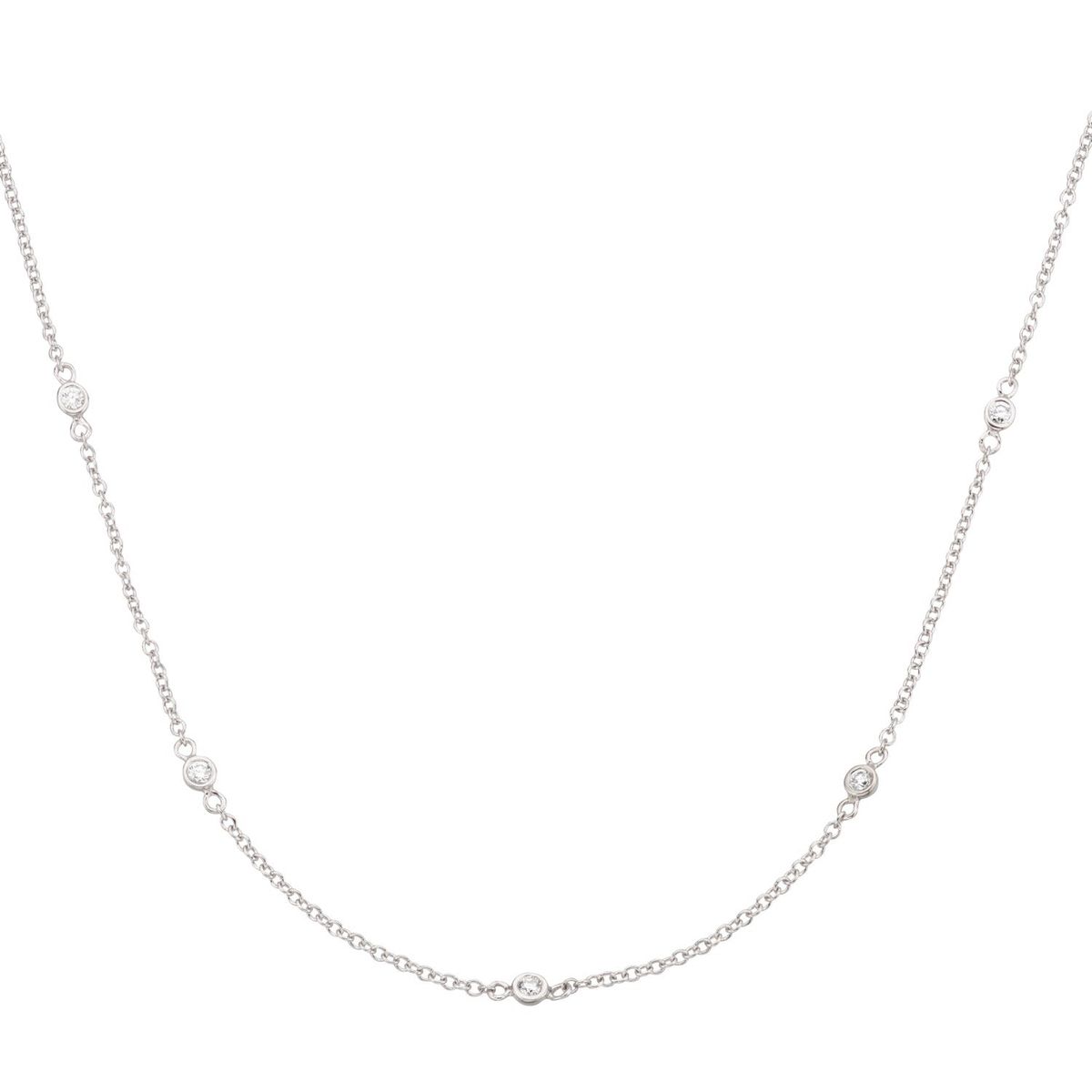 Diamond Collection by Vibholm - Halskæde, 0,30 ct. w/si, 45-50 cm 14 kt. hvidguld