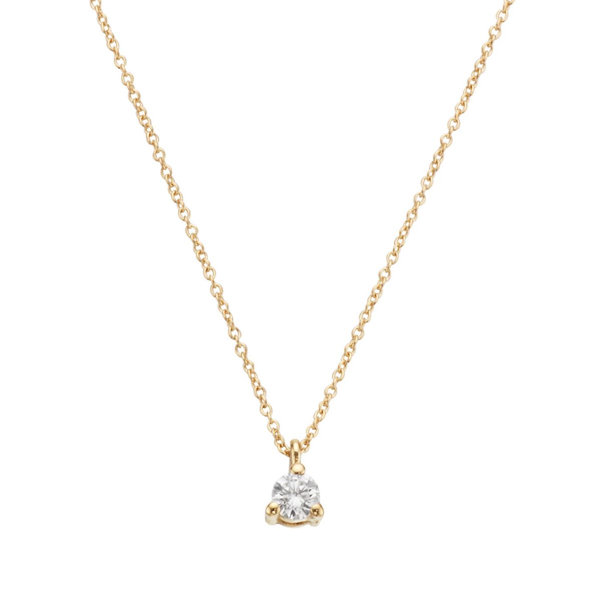 Diamond Collection by Vibholm - Halskæde 14 kt. guld 0,10 ct.