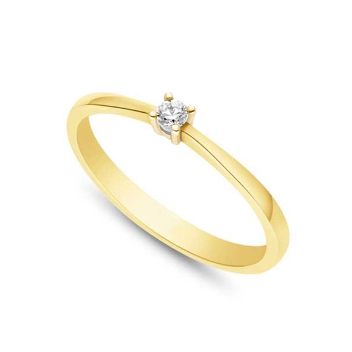 Diamond Collection by Vibholm - Solitairering 05 14 kt. guld