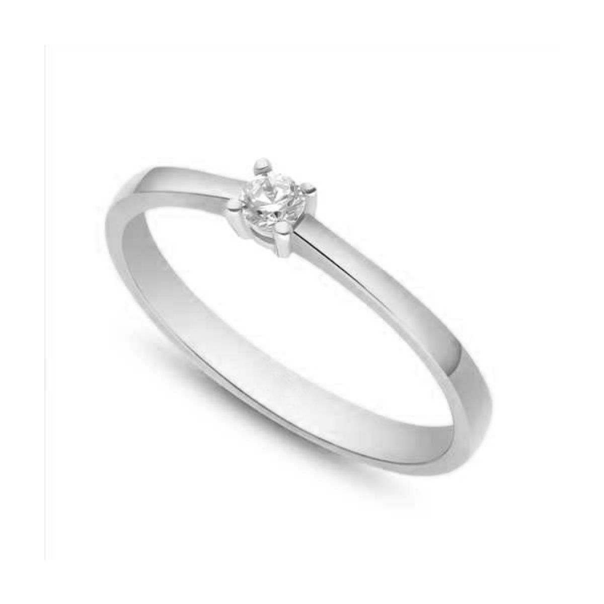 Diamond Collection by Vibholm - Solitairering 10 14 kt. hvidguld