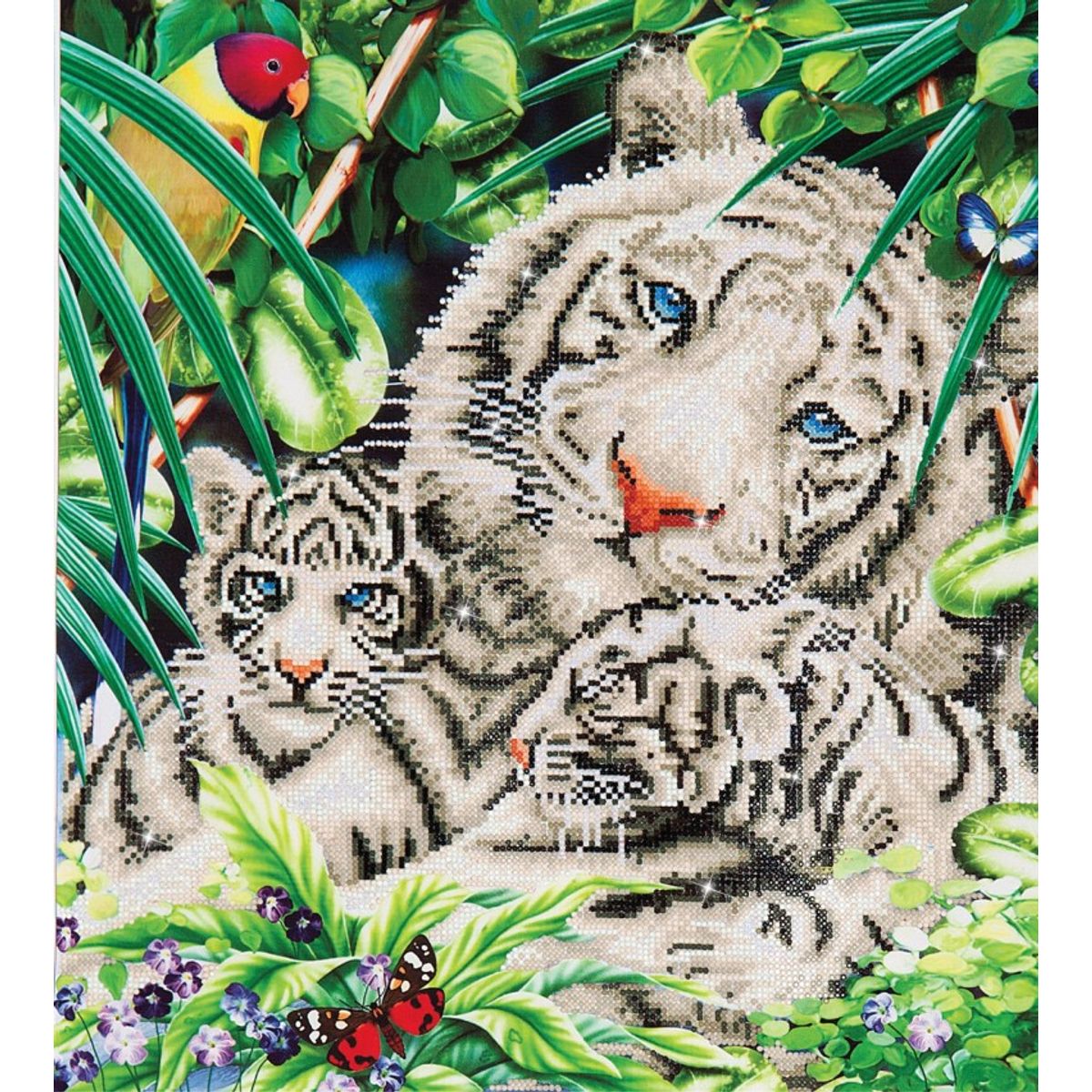 Diamond Dotz 52 X 52 cm - White Tiger