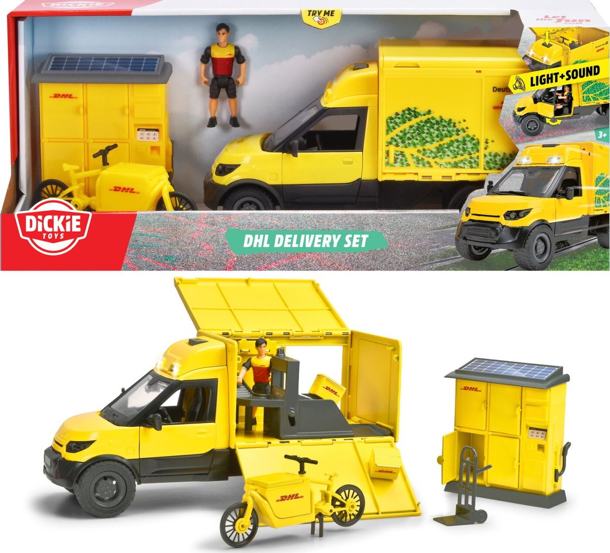 Dickie Toys - Dhl Bil Legesæt Med Lyd Og Lys