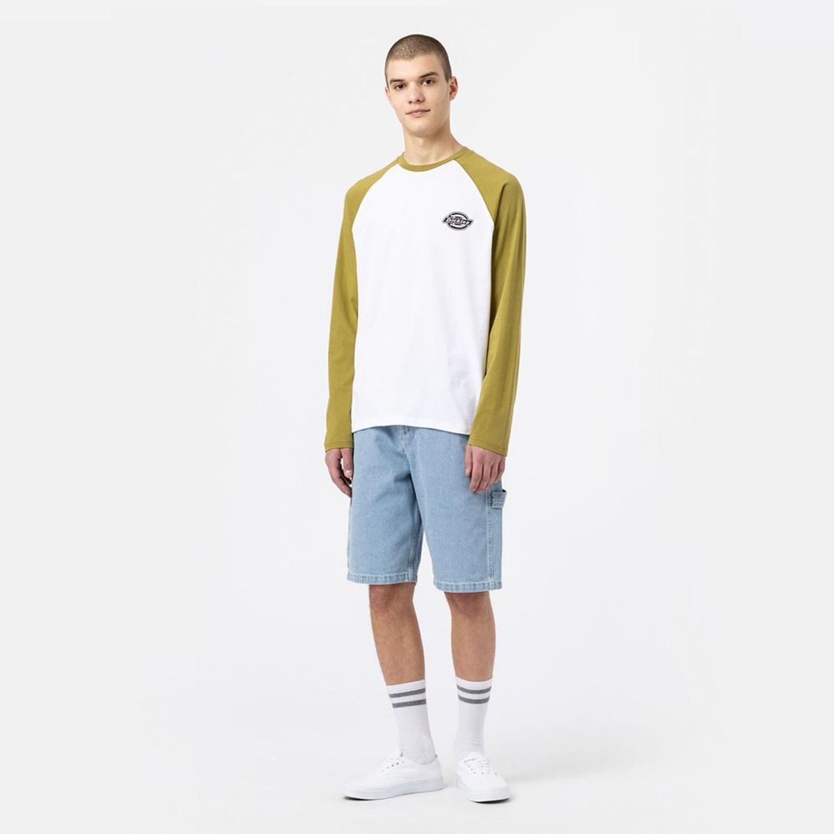 Dickies Cologne Baseball T-shirt Green Moss