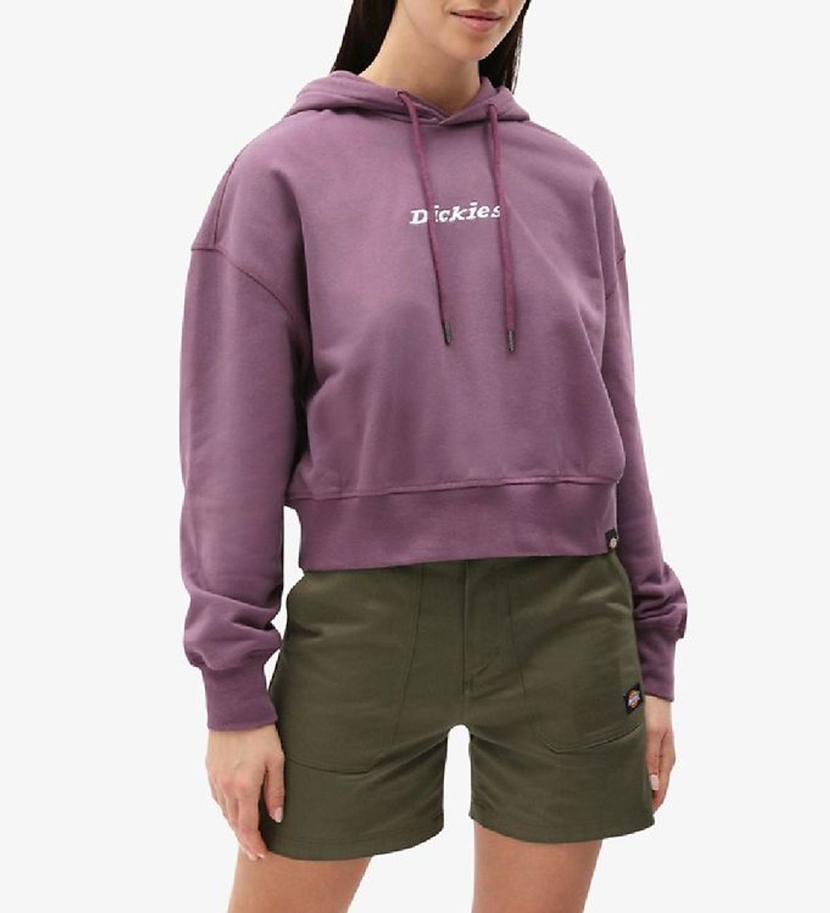 Dickies Hættetrøje - Cropped - Loretto - Purple Gumdrop