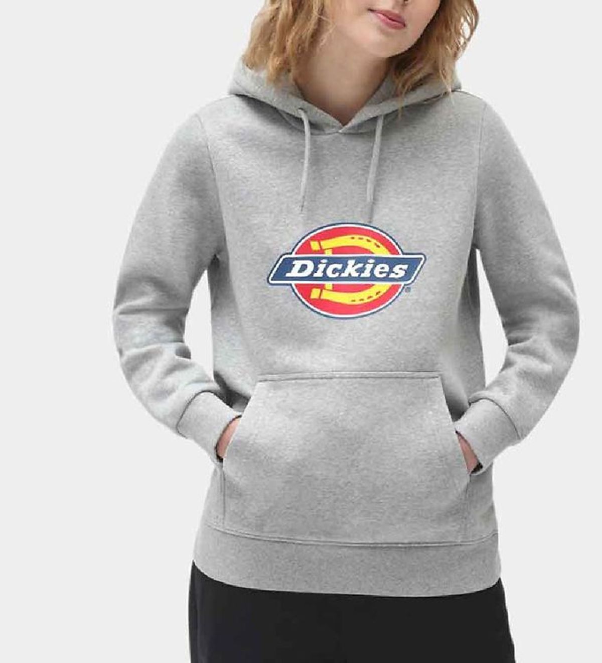 Dickies Hættetrøje - Icon Logo - Gråmeleret