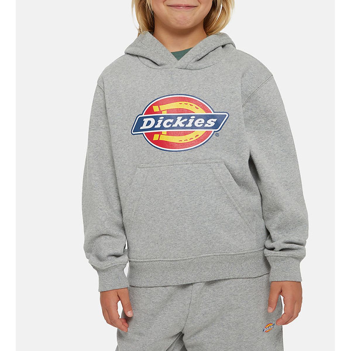 Dickies Hættetrøje - Youth Logo - Heather Gray