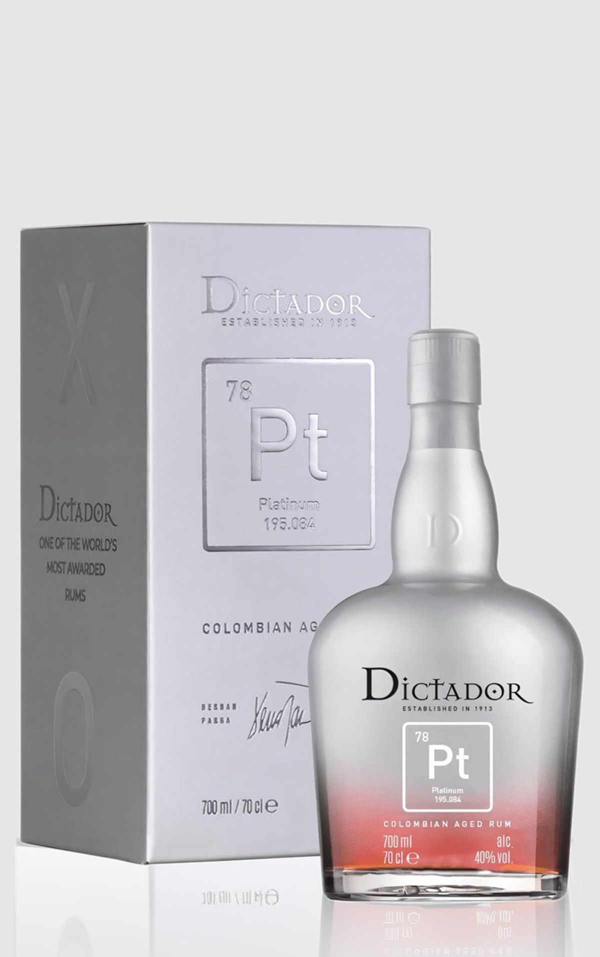 Dictador XO Platinum Rum 40%