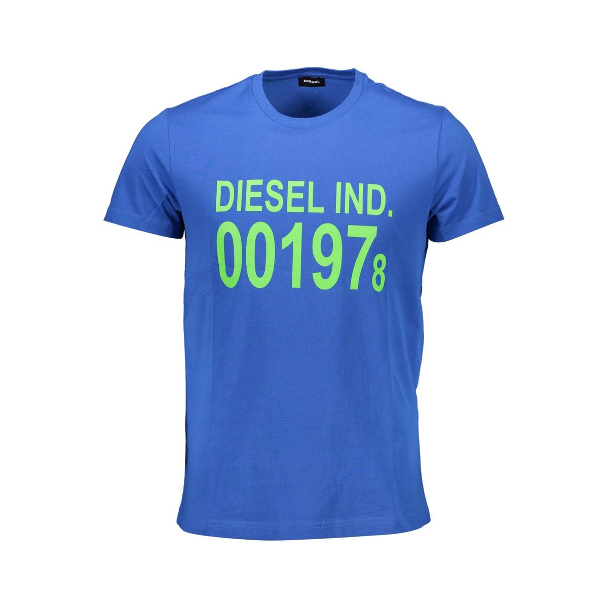 Diesel Elevated Blue Crew Neck Cotton Tee