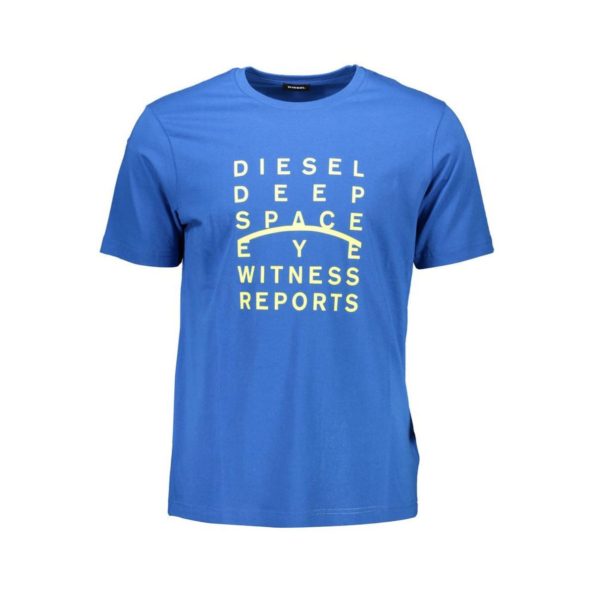 Diesel Sleek Blue Crew Neck Cotton Tee