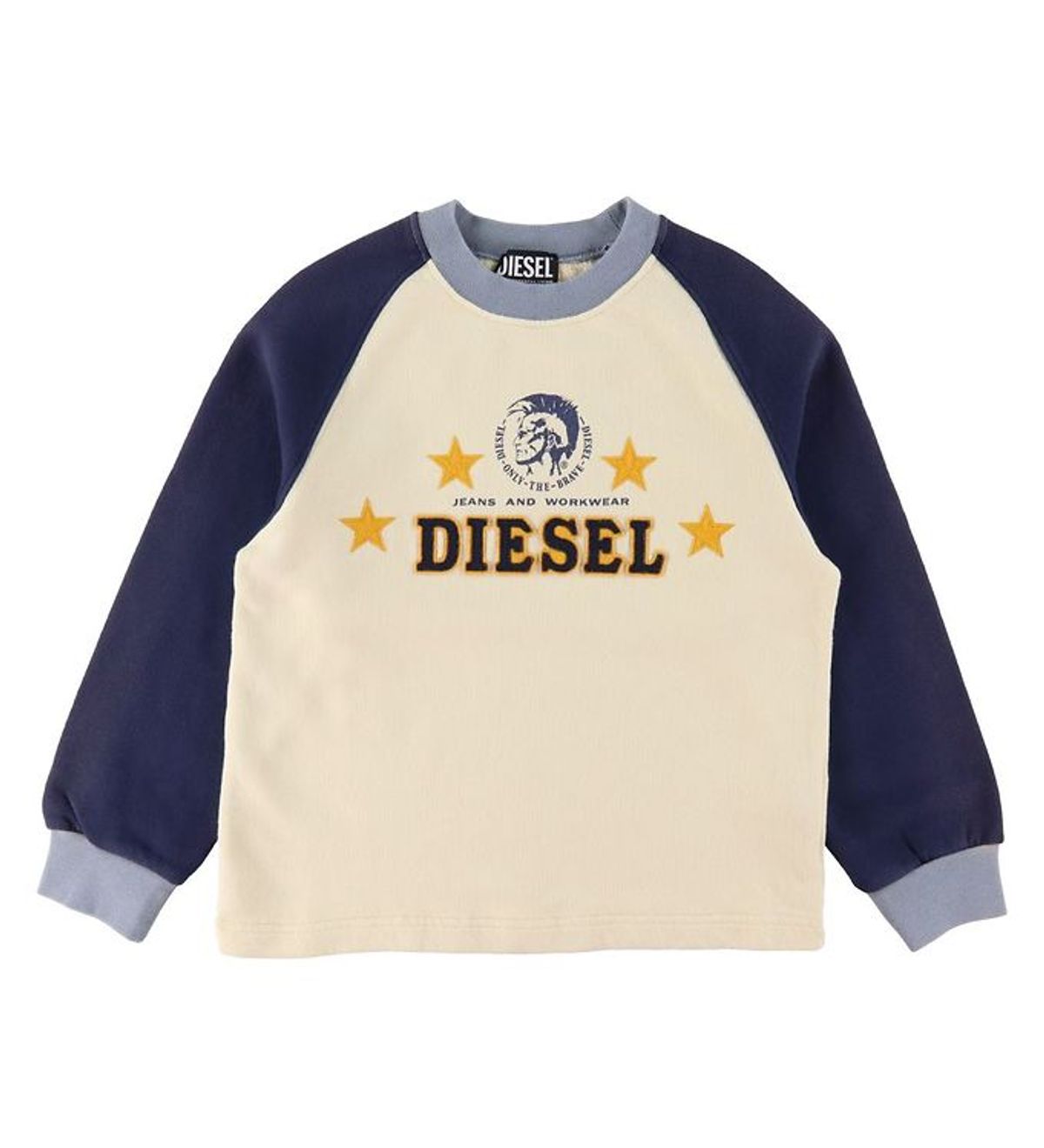 Diesel Sweatshirt - Surry D4D Over - Beige/Blue