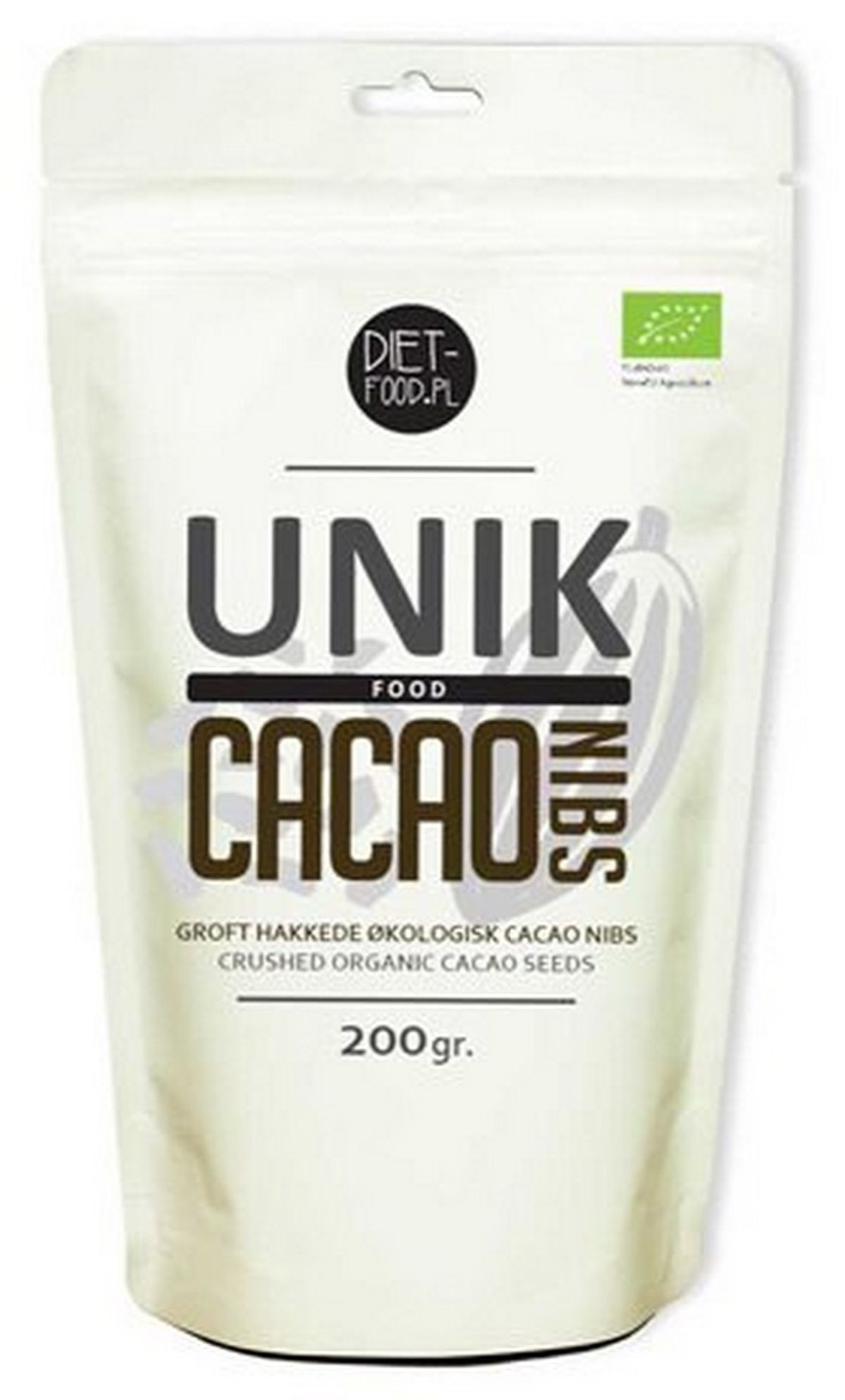 Diet-food Cacao nibs grofthakkede Ø, 200g.