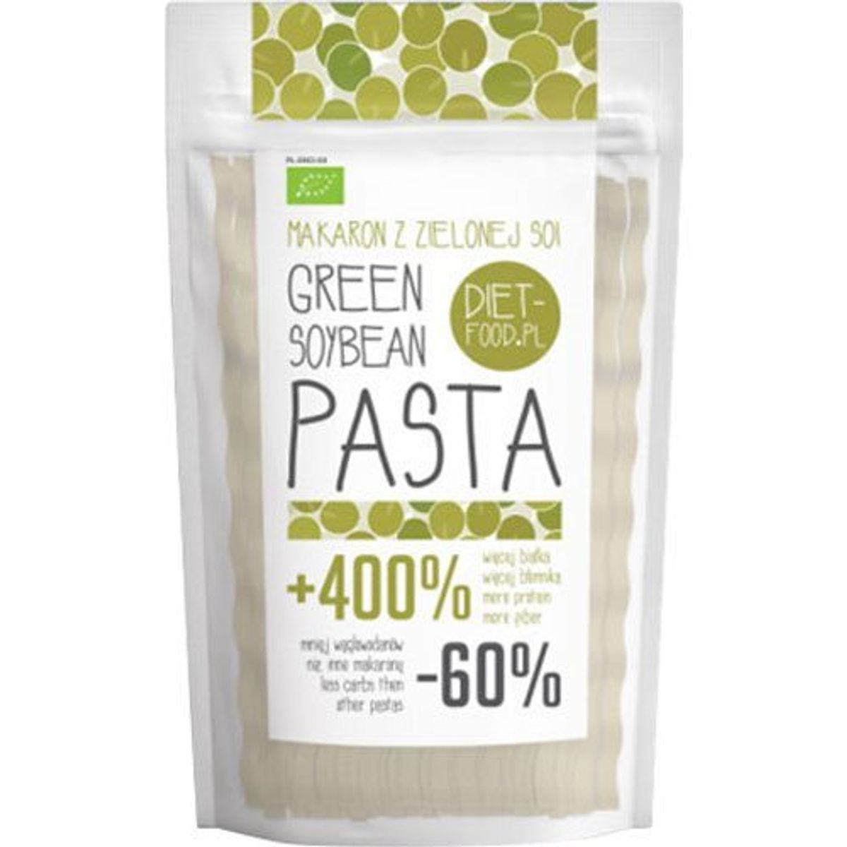 Diet-food Soja fettuccine grøn Ø, 200g.