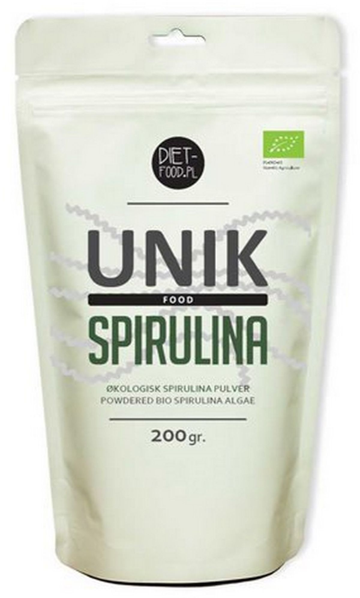 Diet-food Spirulina pulver Ø, 200g.