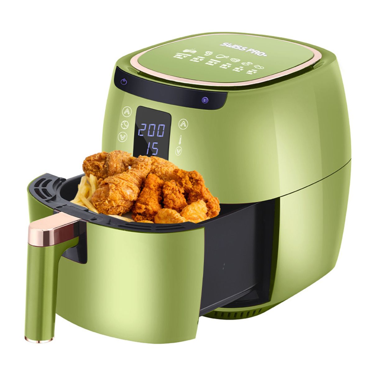 Digital Airfryer 7L Grøn