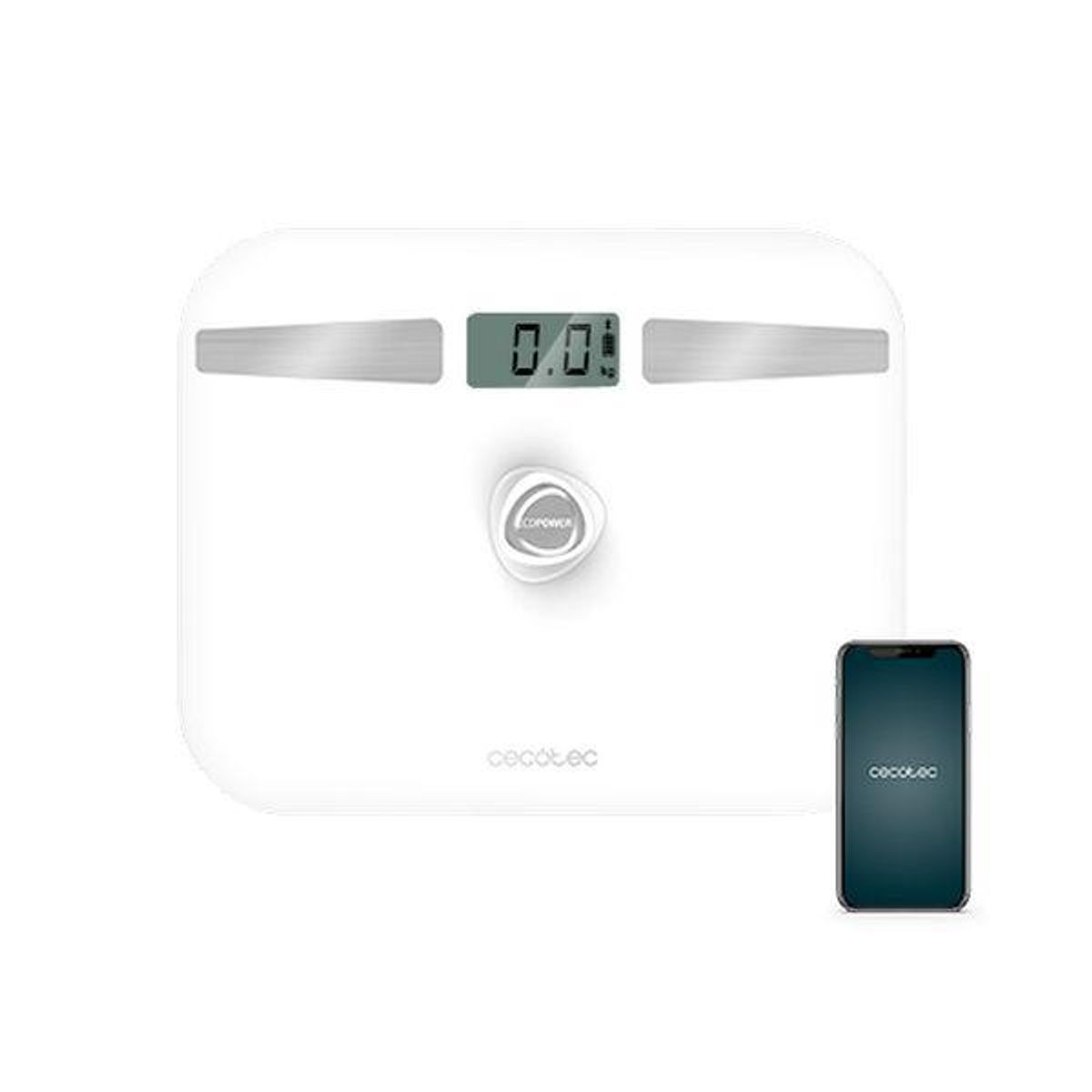 Digital badevægt SURFACE PRECISION ECOPOWER 10200 SMART HEALTHY LCD Bluetooth 180 kg Hvid LCD